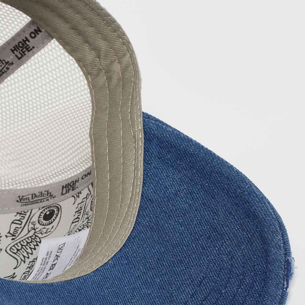 Von Dutch Originals Trucker Kalmar unisex Caps blauw Maat ONE SIZE Accessoires