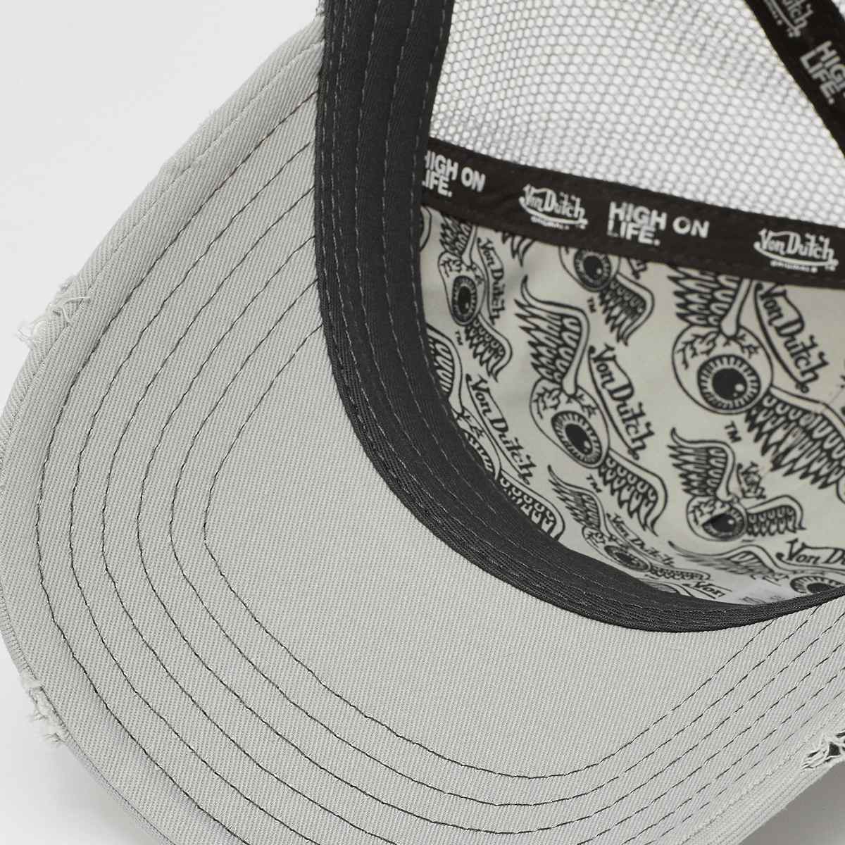 Von Dutch Originals Trucker Kiruna unisex Caps grijs Maat ONE SIZE Accessoires