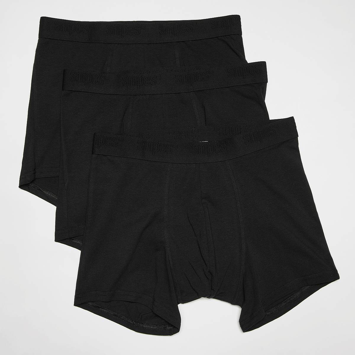 SNIPES, 3 PACK - Black Tape  Briefs Boxershorts, black