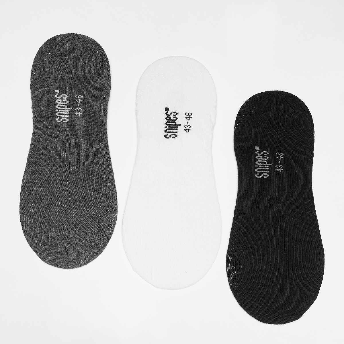 SNIPES 3 PACK Silicon invisble unisex Sokken multicolor Maat 39-42 Kleding