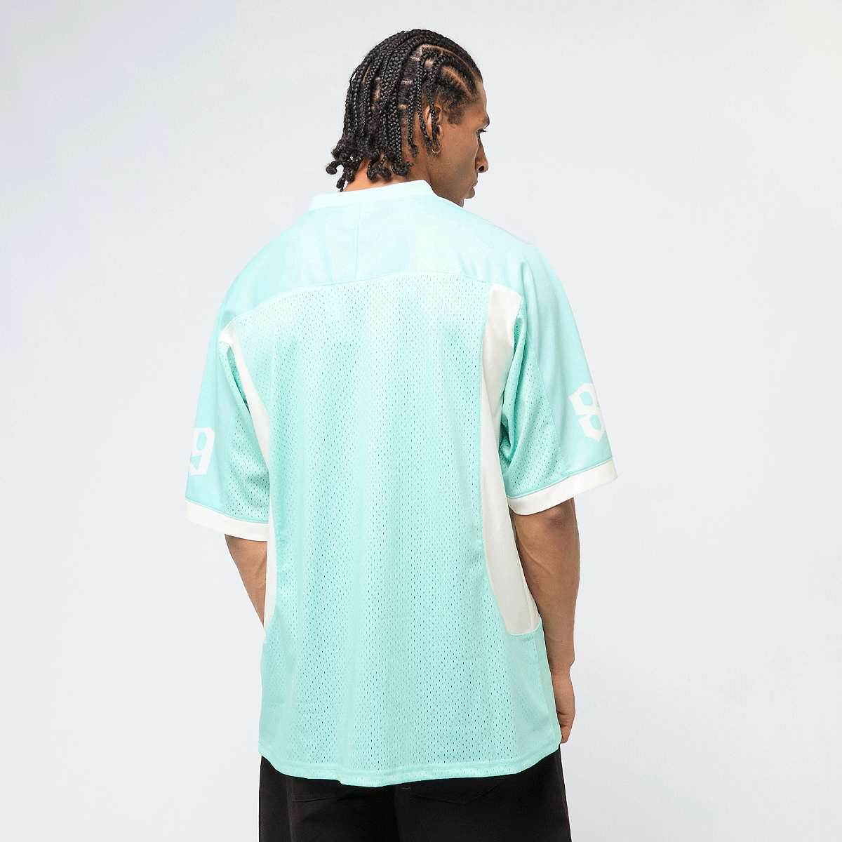 Karl Kani Colorblock Football Jersey Men Jersey's blauw Maat M Kleding