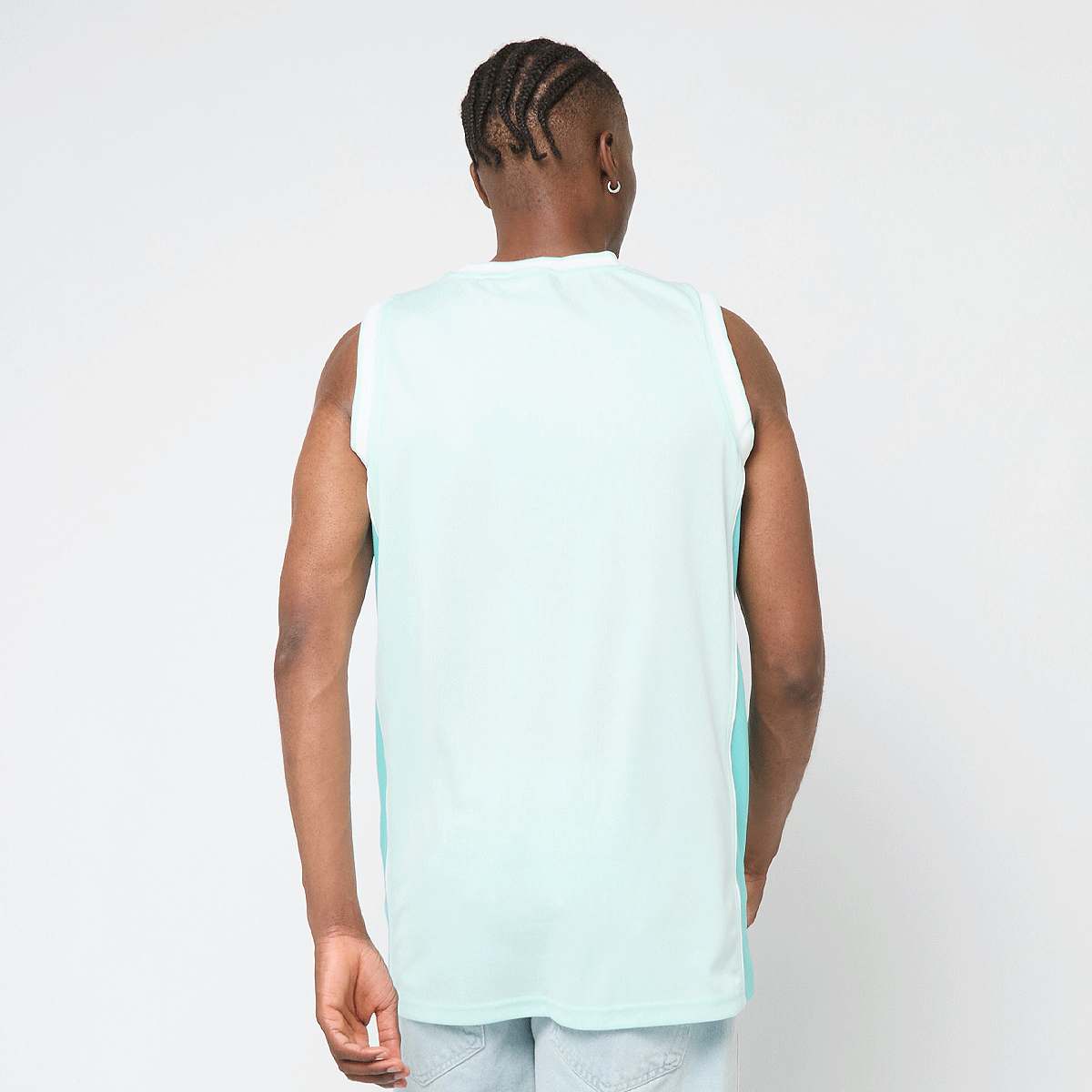 Karl Kani Signature Colorblock Basketball Jersey men Tanktops turkoois Maat M Kleding
