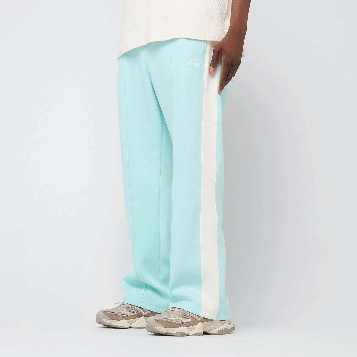 Karl Kani, Sidestripe Trackpants, turquoise