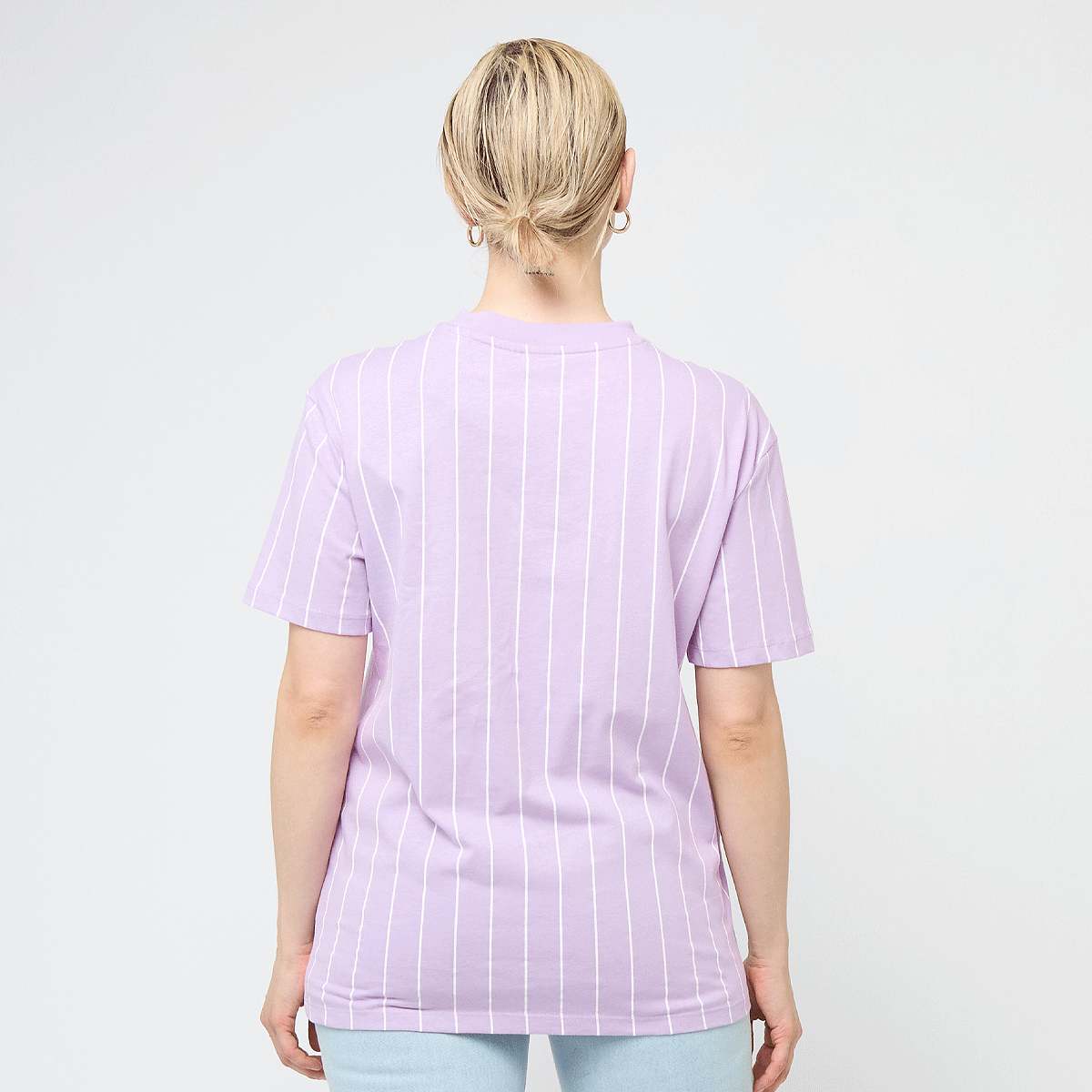 Karl Kani Small Signature Essential Pinstripe OS Tee Women T-Shirts & Polo's roze Maat XS Kleding