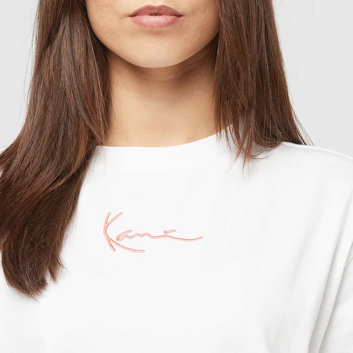 Karl Kani Signature Print Os T-Shirt women T-Shirts & Polo's wit Maat S Kleding
