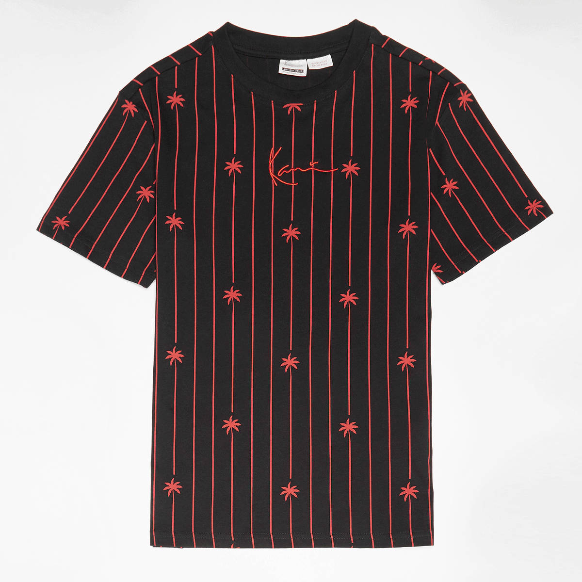 Unselected, Karl Kani, Signature Palm Pinstripe T-Shirt Junior, black (Sold-out)