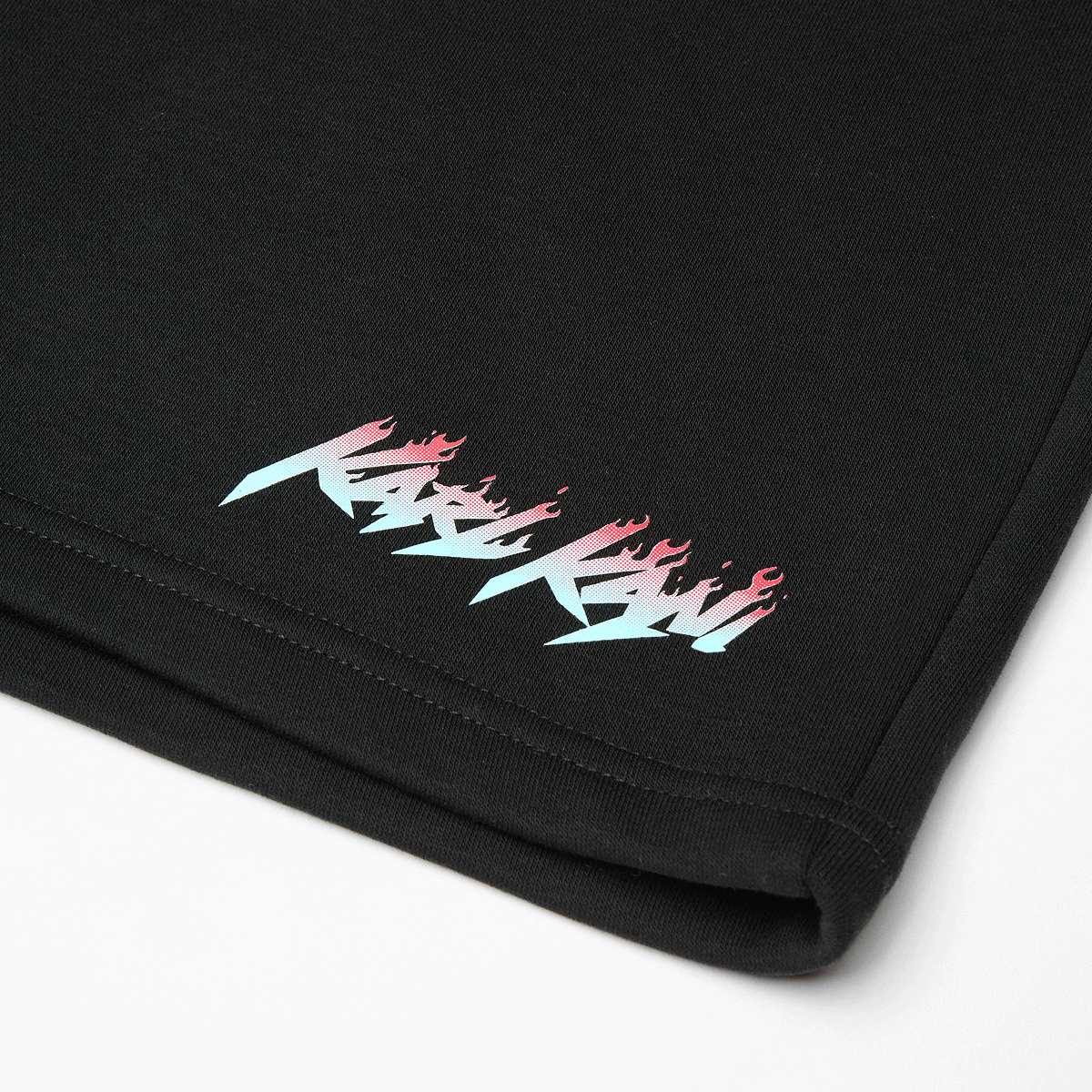 Karl Kani Flames Sweat Shorts Junior black Unisex Sport shorts zwart Kleding