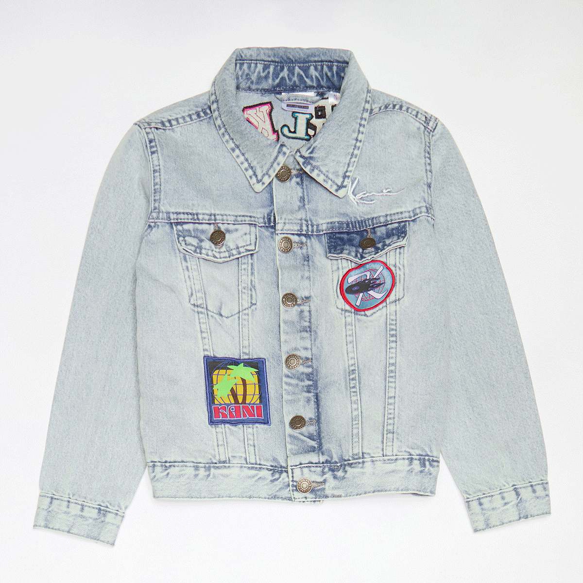 Karl Kani, Patches Denim Jacket Junior, blue