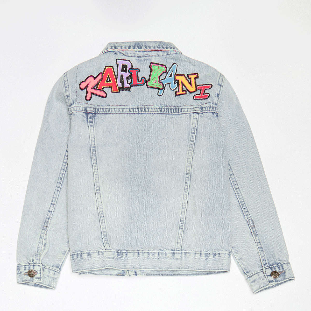 Karl Kani Patches Denim Jacket Junior unisex Spijkerjassen blauw Kleding