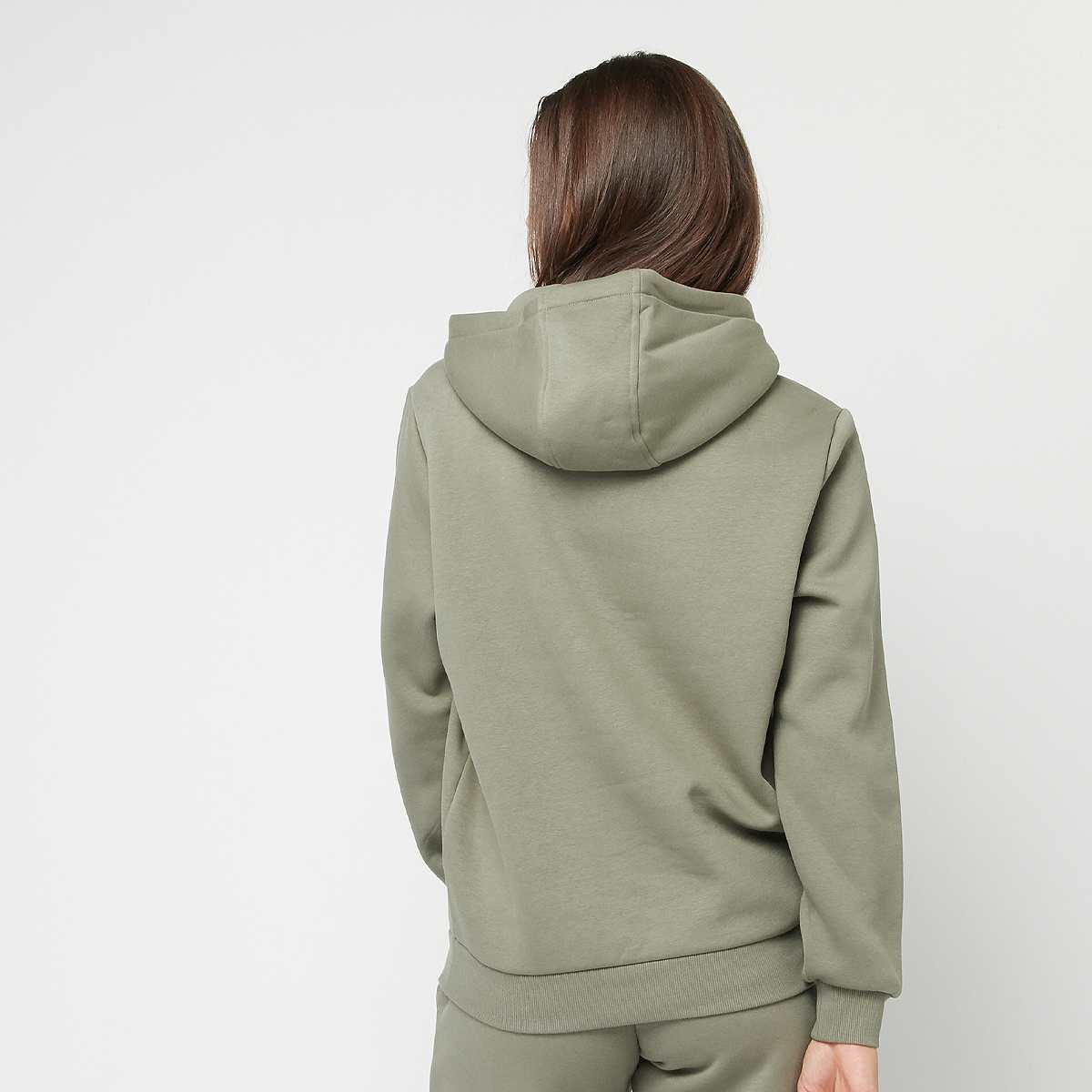 Urban Classics Fluffy Hoody Women Hoodies & Sweaters groen Maat XS Kleding