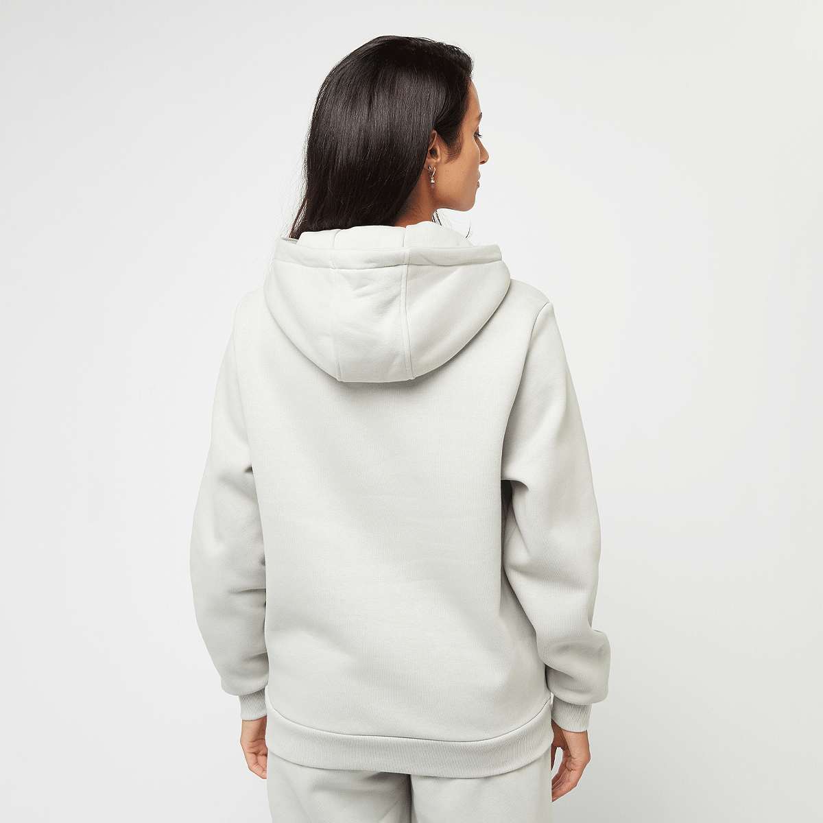 Urban Classics Ladies Fluffy Hoody Women Hoodies & Sweaters grijs Maat XS Kleding