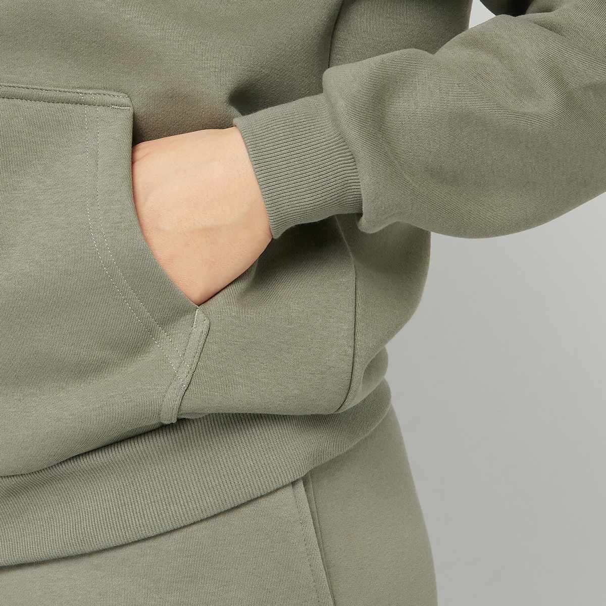 Urban Classics Fluffy Zip Hoody Women Hoodies & Sweaters groen Maat XS Kleding