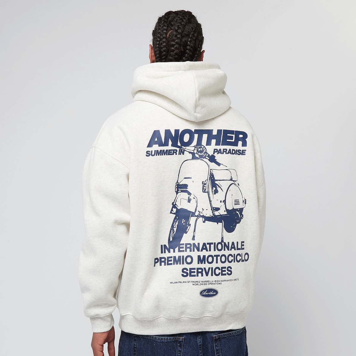 Another Cotton Lab, Summer in Paradise Oversized Hoodie, grey