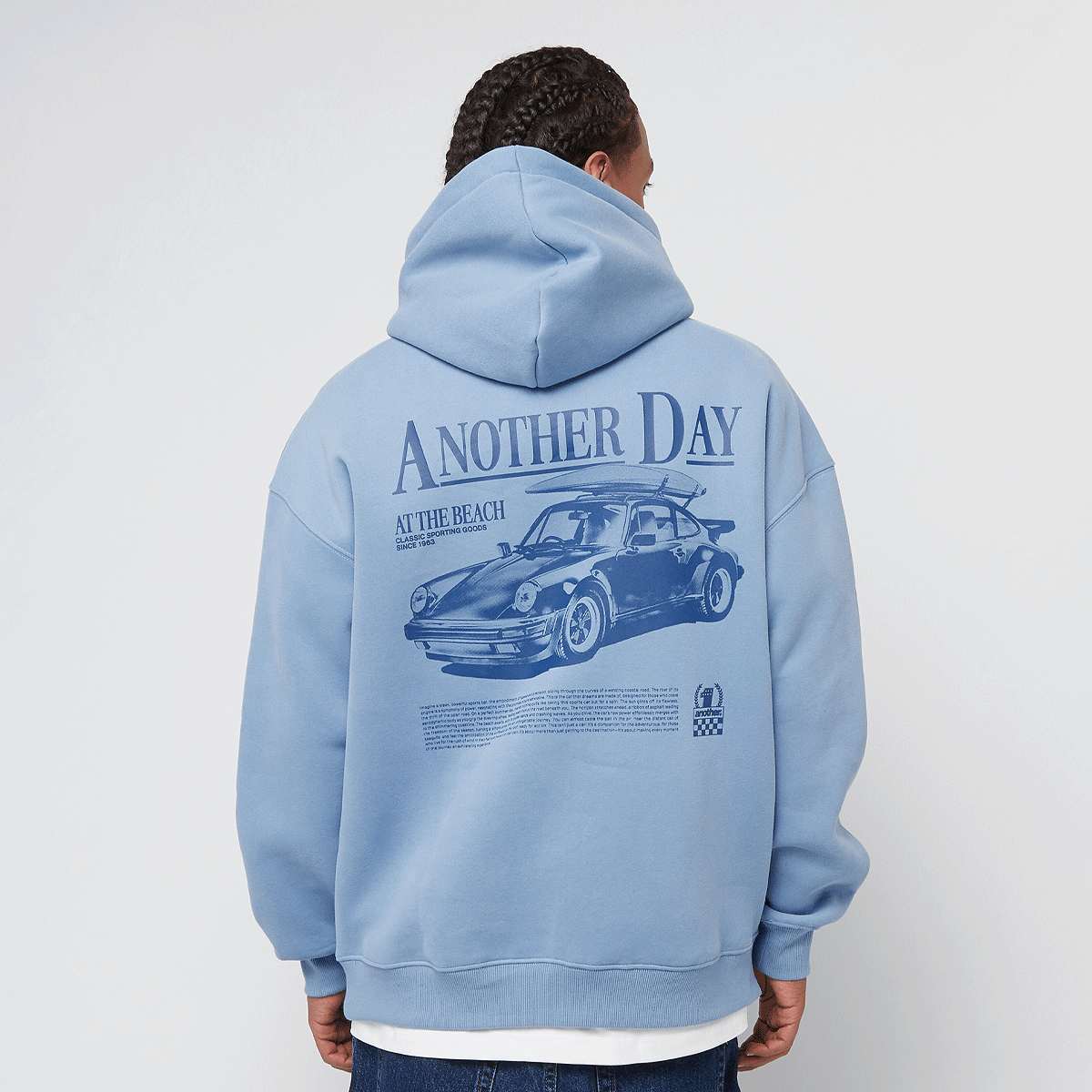 Another Cotton Lab Day Oversized Hoodie men Hoodies & Sweaters blauw Maat XL Kleding