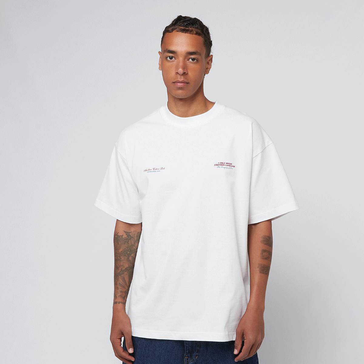 Another Cotton Lab Pardon Monsieur Oversized T-Shirt men T-Shirts & Polo's wit Maat S Kleding