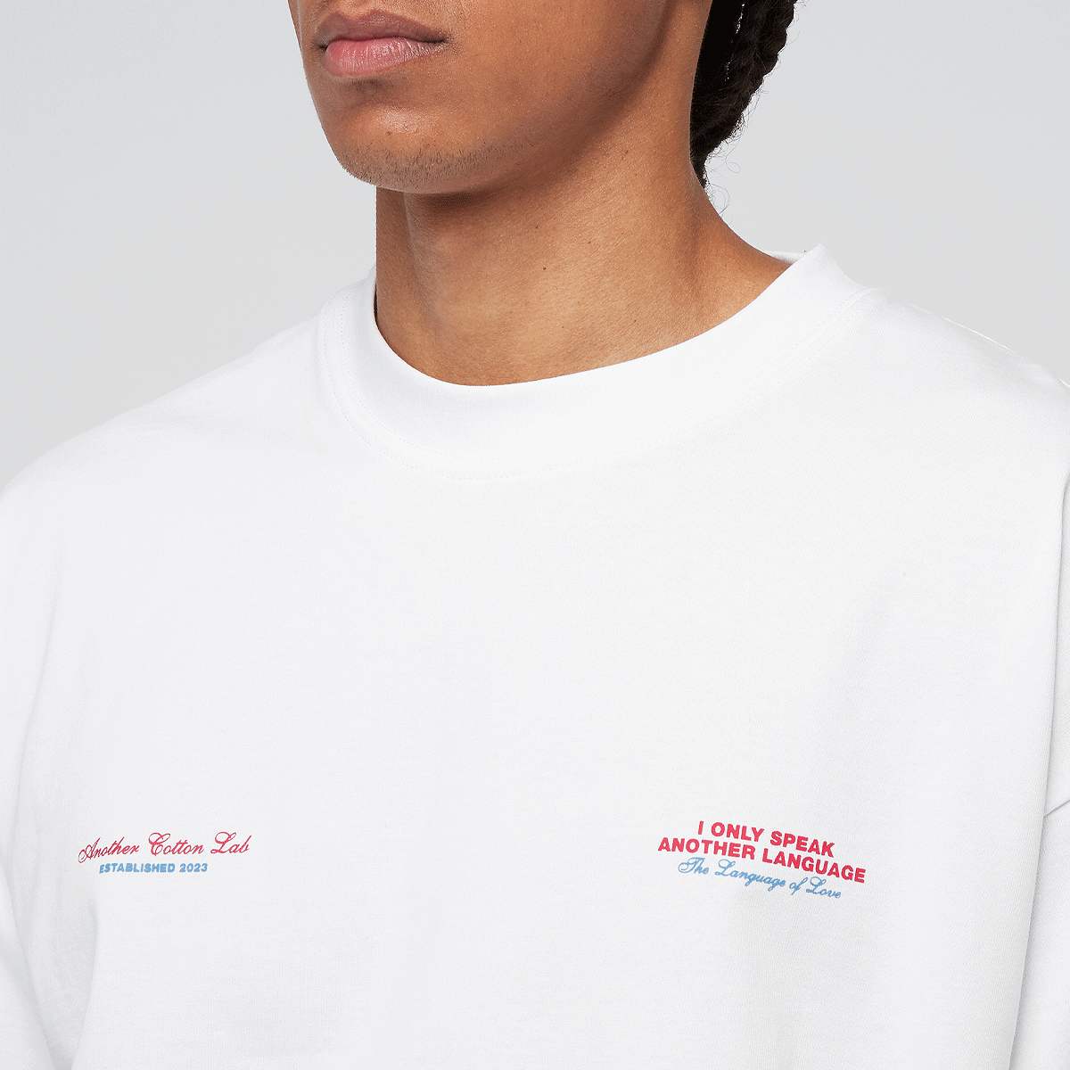 Another Cotton Lab Pardon Monsieur Oversized T-Shirt men T-Shirts & Polo's wit Maat S Kleding