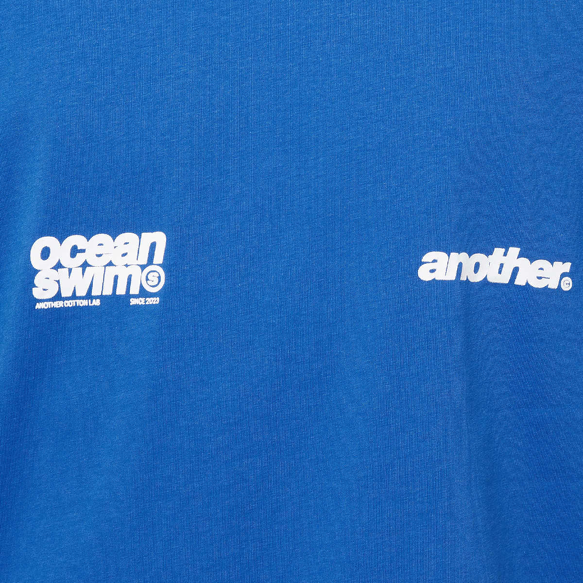 Another Cotton Lab Ocean Swim Oversized T-Shirt men T-Shirts & Polo's blauw Maat S Kleding