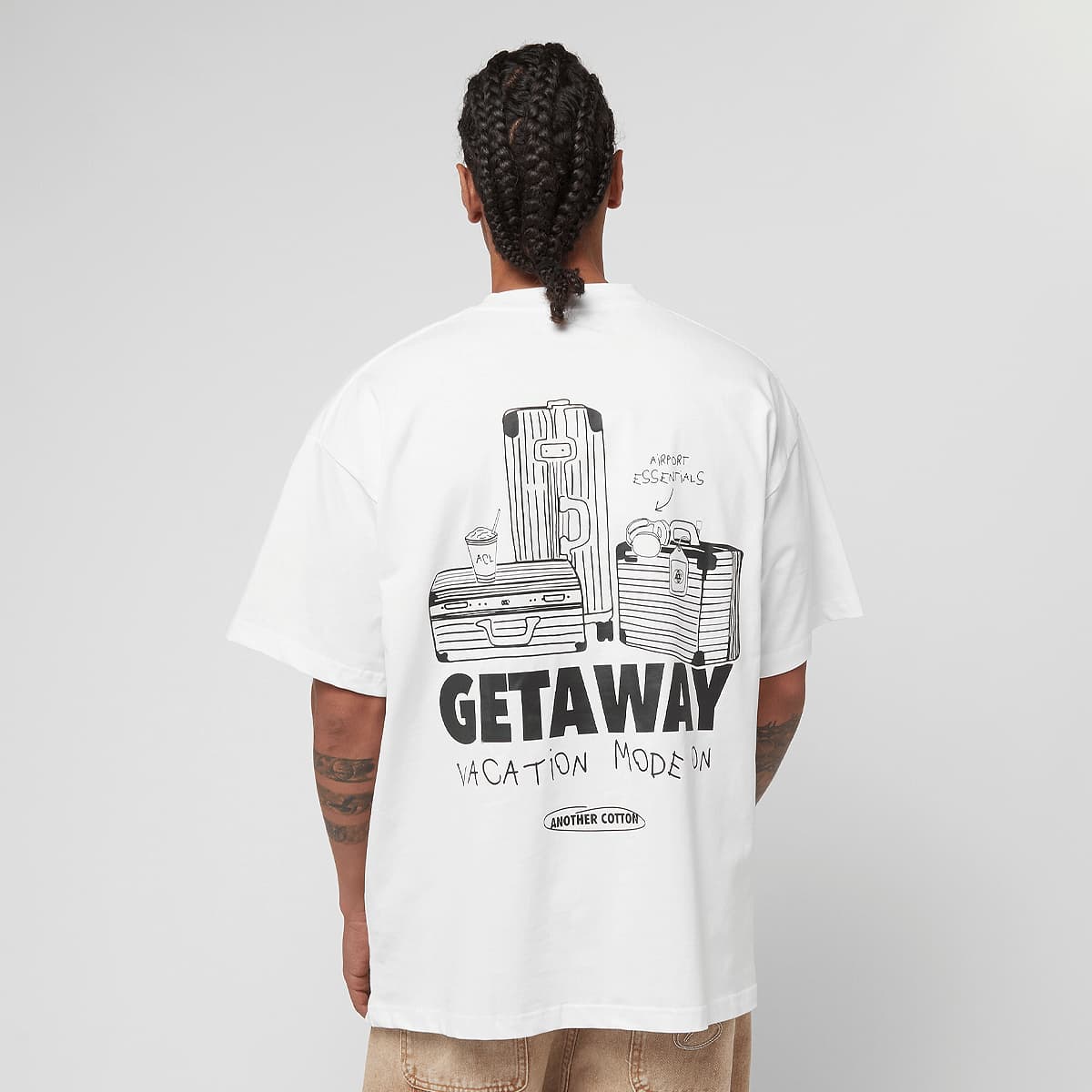 Another Cotton Lab, Getaway Oversized Tshirt, white