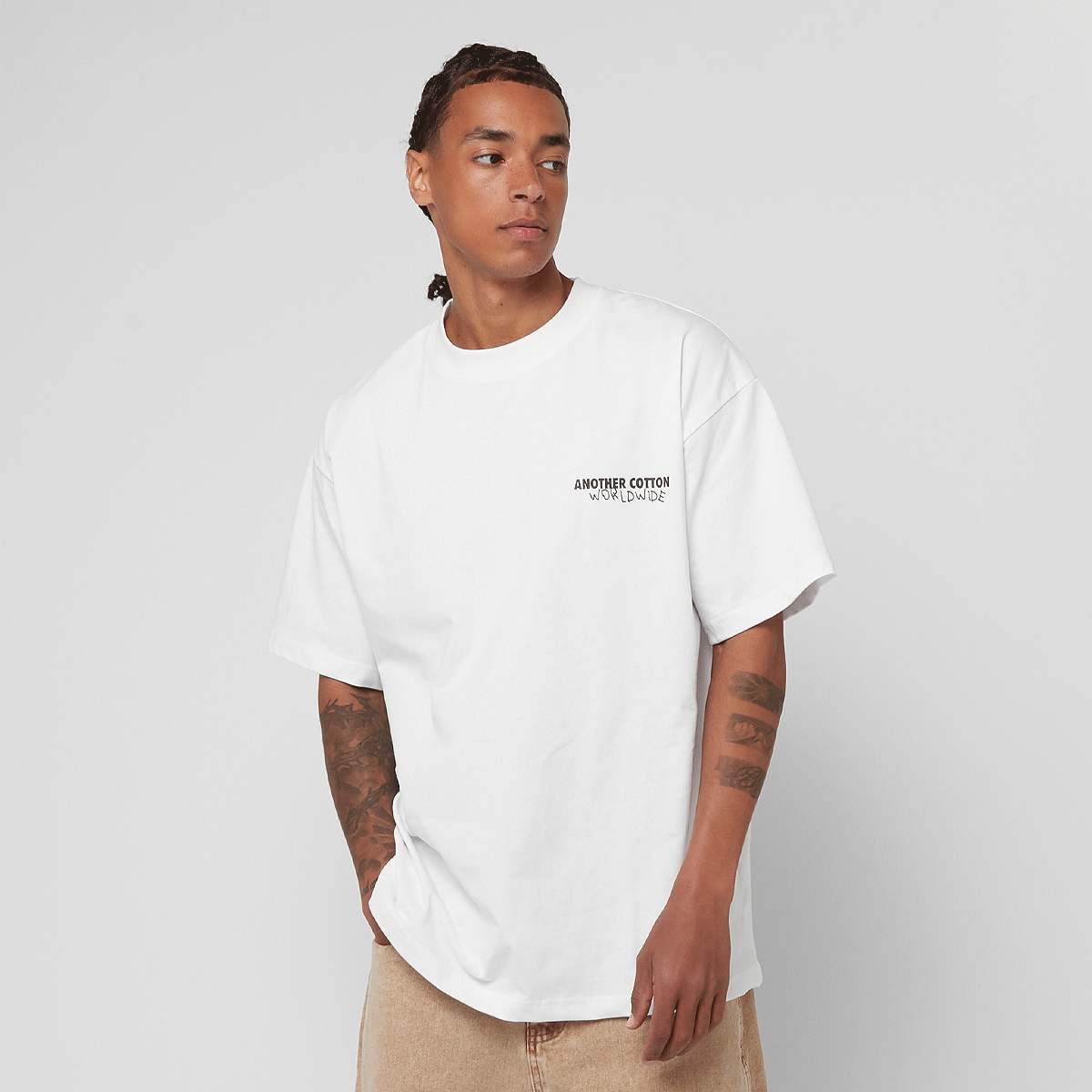 Another Cotton Lab Getaway Oversized Tshirt men T-Shirts & Polo's wit Maat S Kleding