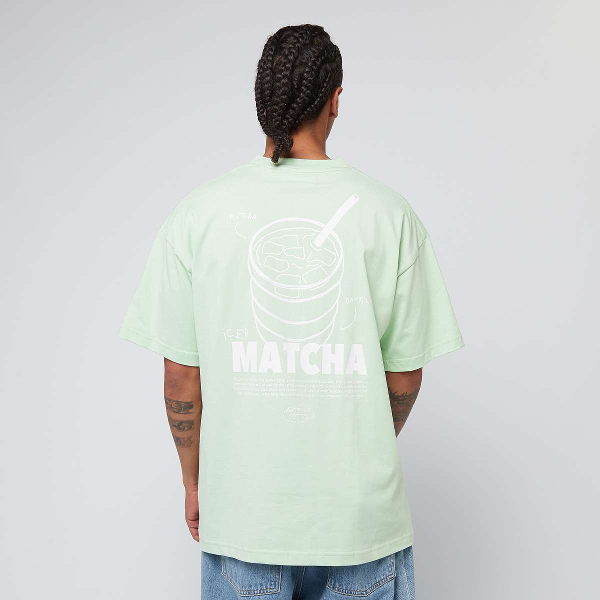 Another Cotton Lab Matcha Oversized T-Shirt T-Shirts & Polo's groen Maat XL Kleding