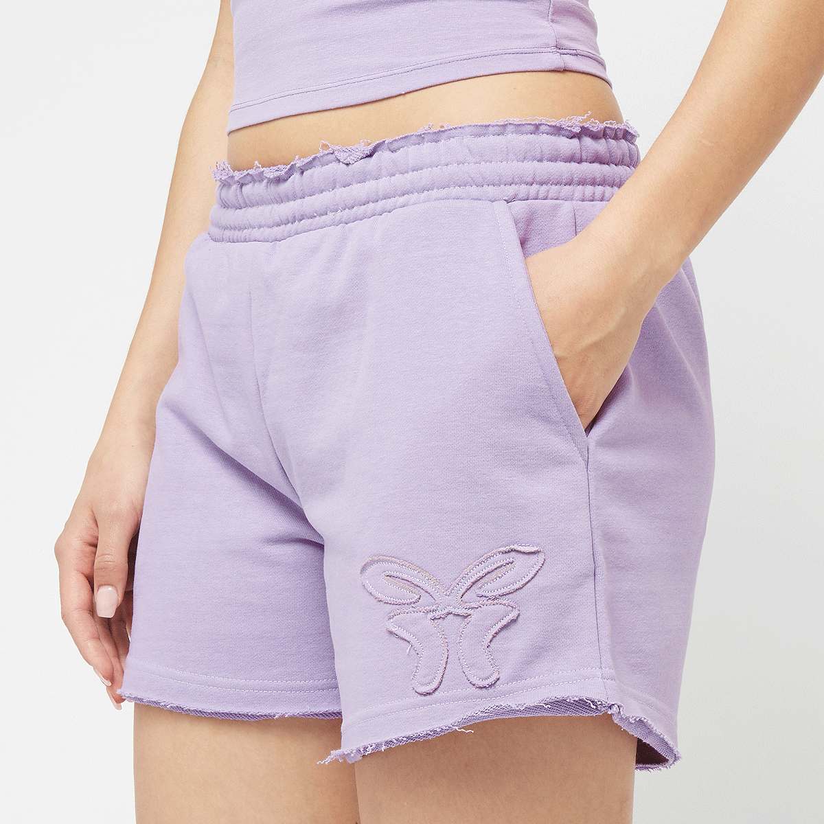 Felicious Sweatshorts Butterfly women Sportshorts roze Maat XS Kleding