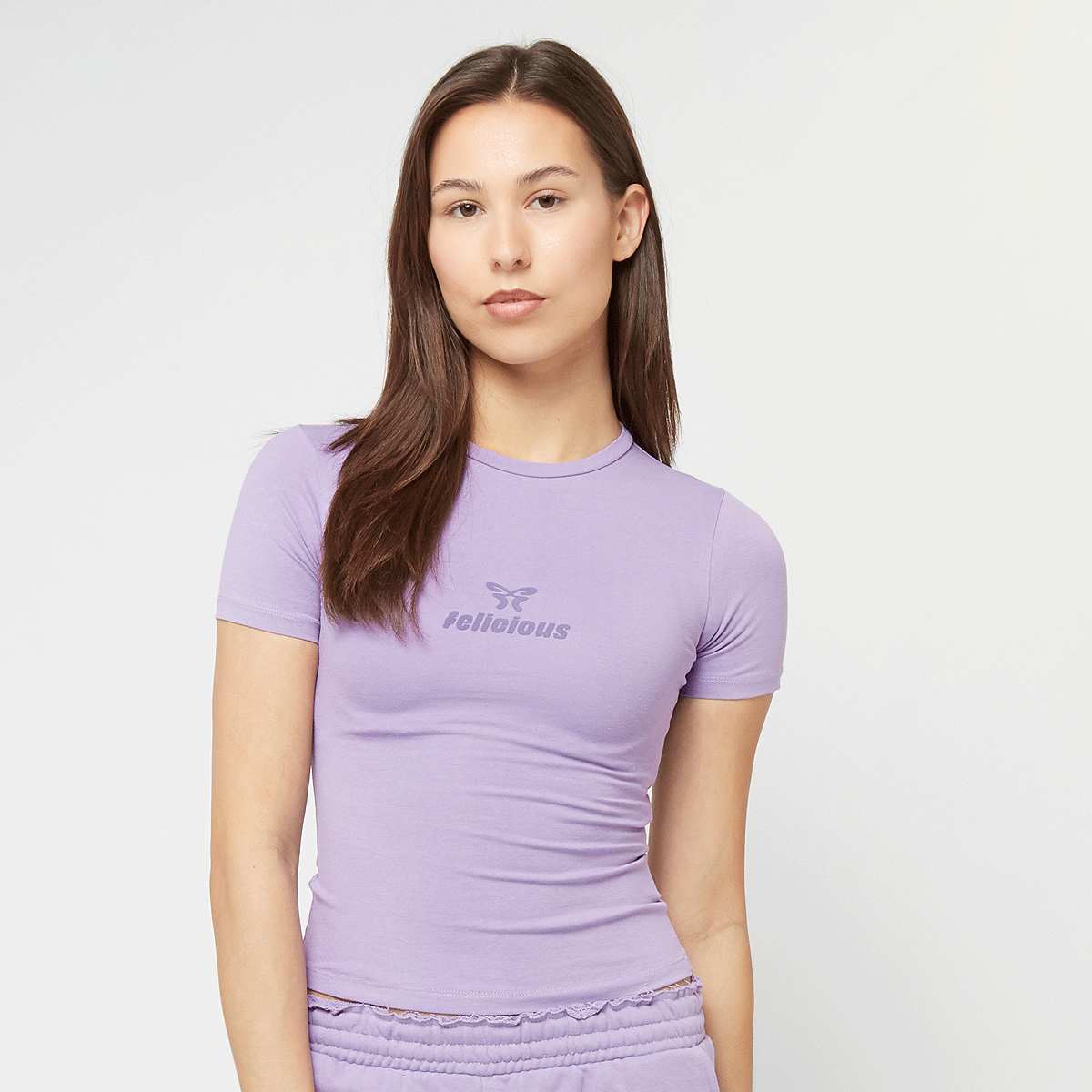 Felicious, Basic Tight Logo T-Shirt, purple