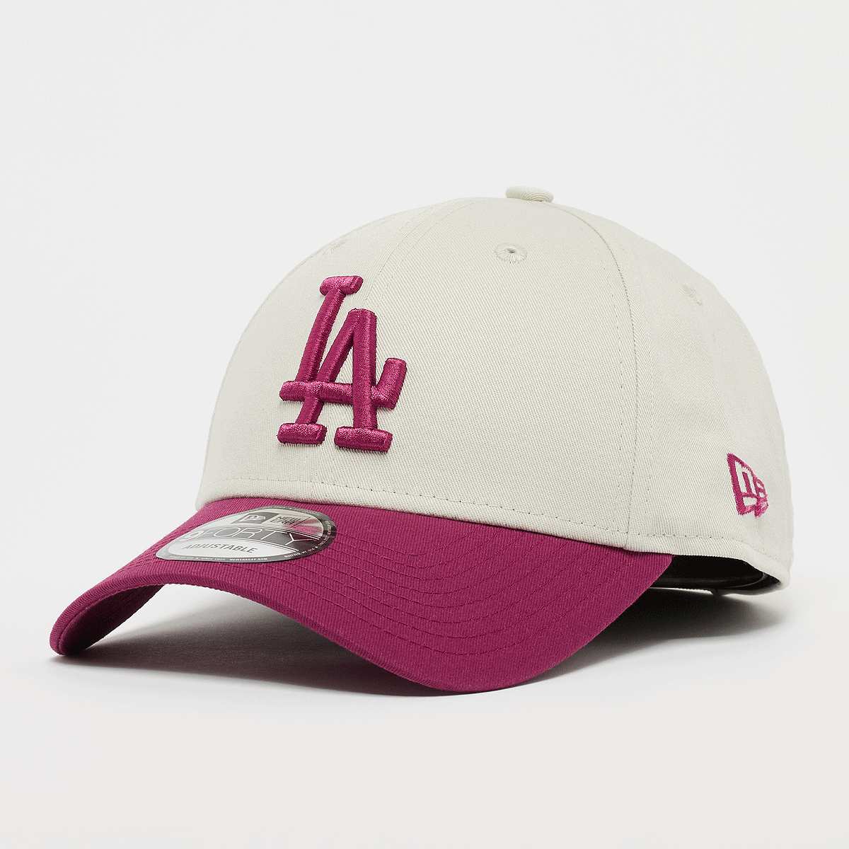 New era 9Forty Side Script Los Angeles Dodgers Caps in beige formaten: ONE SIZE