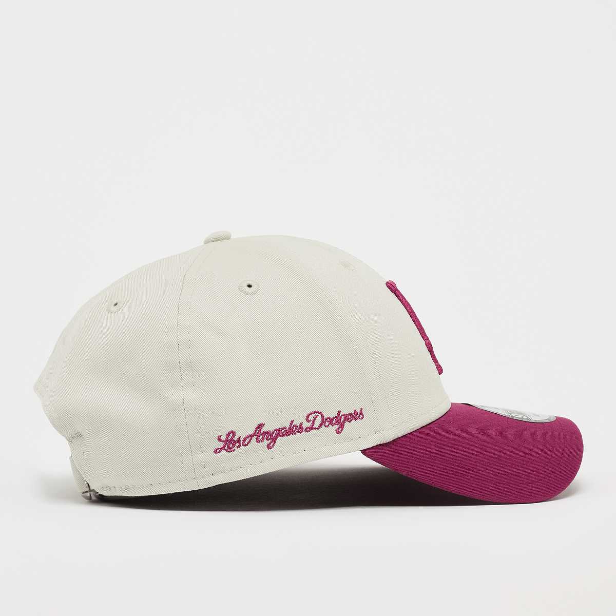 new era 9Forty Side Script Los Angeles Dodgers unisex Caps beige Maat ONE SIZE Accessoires