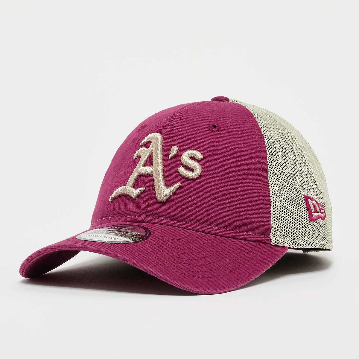New Era, 9Twenty Trucker Washed Oakland Athletics, red