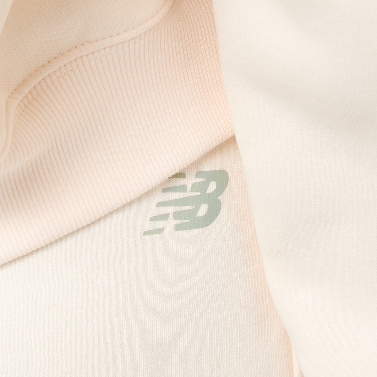 New Balance Linear Heritage Fleece Wide Leg Pants Women Trainingsbroeken beige Maat XS Kleding