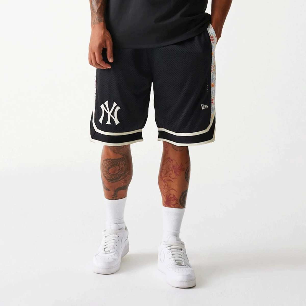 new era MLB Infill New York Yankees Mesh Shorts Sportshorts in zwart formaten: S