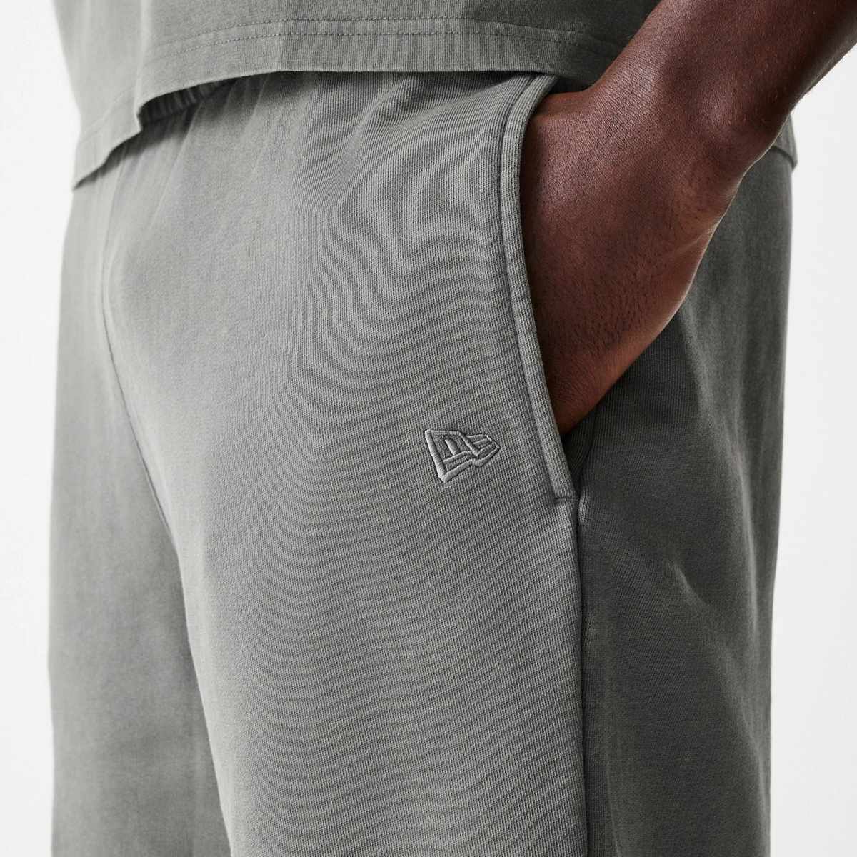 new era NBA Los Angeles Lakers Washed Shorts men Sportshorts grijs Maat M Kleding
