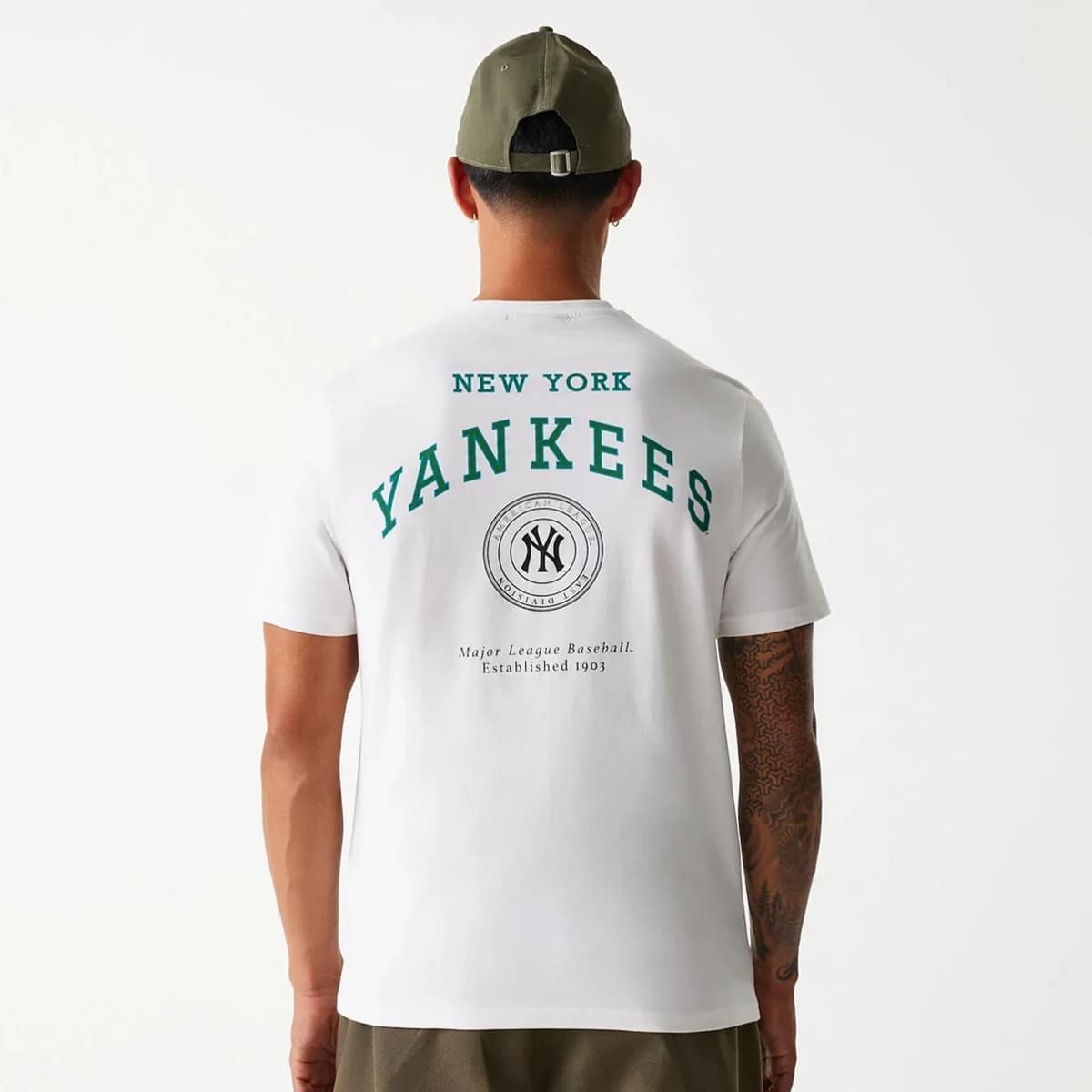new era MLB York Yankees Arch Graphic Tee men T-Shirts & Polo's wit Maat S Kleding