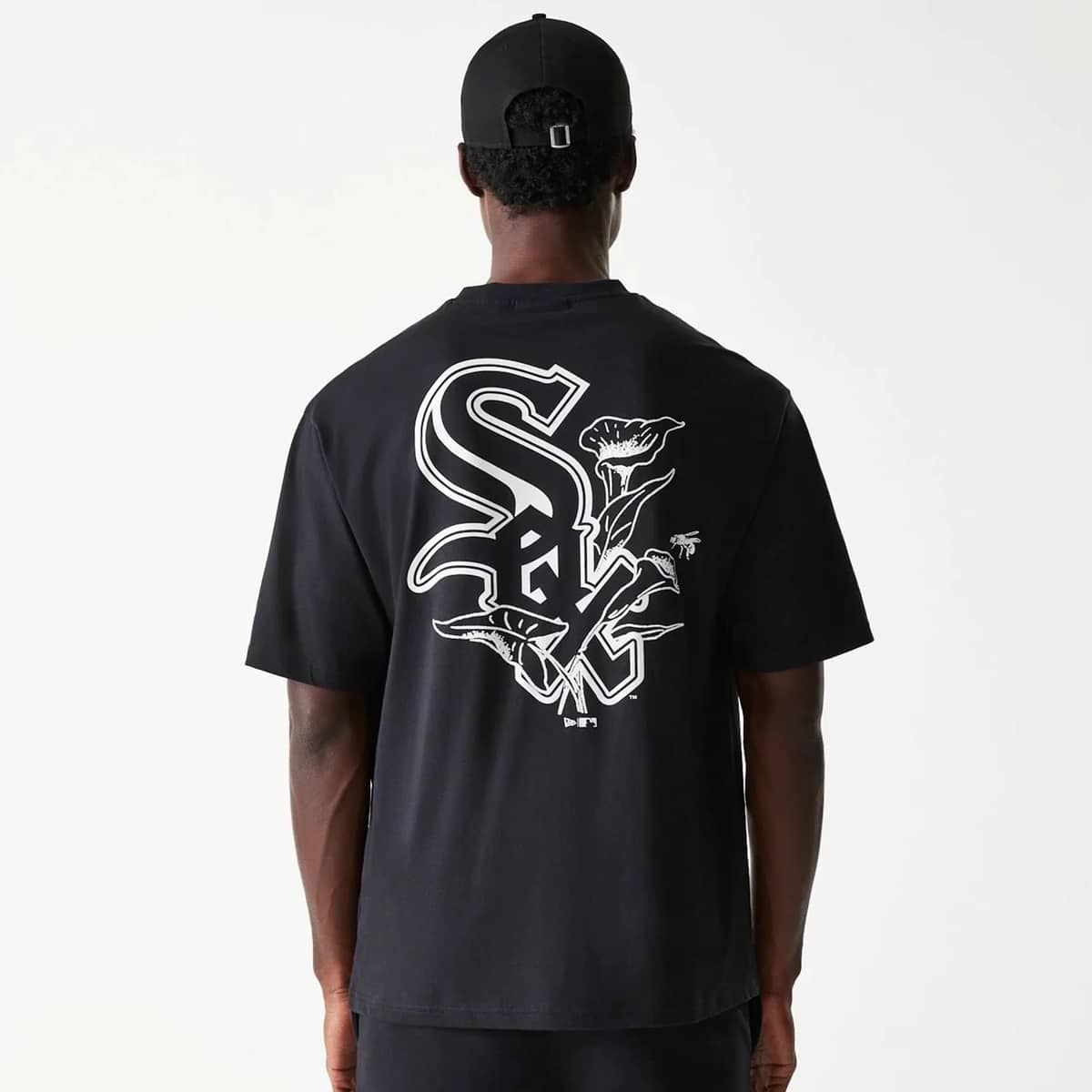 new era MLB Chicago White Sox Floral Graphic Oversized Tee men T-Shirts & Polo's zwart Maat M Kleding