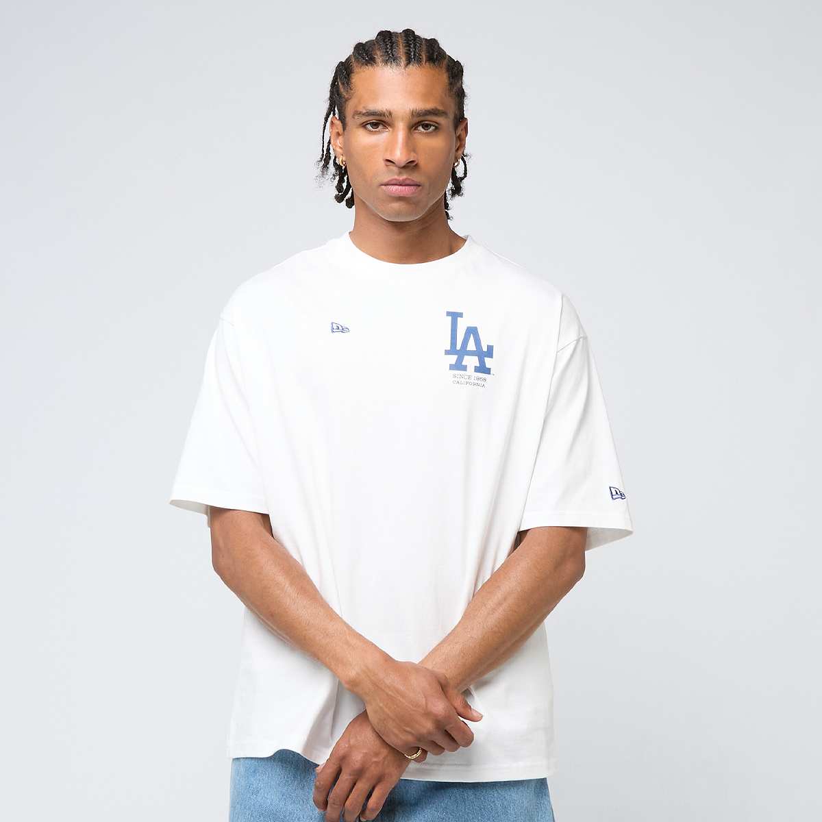 new era MLB Baseball Graphic Oversize Tee Los Angeles Dodgers men T-Shirts & Polo's wit Maat S Kleding