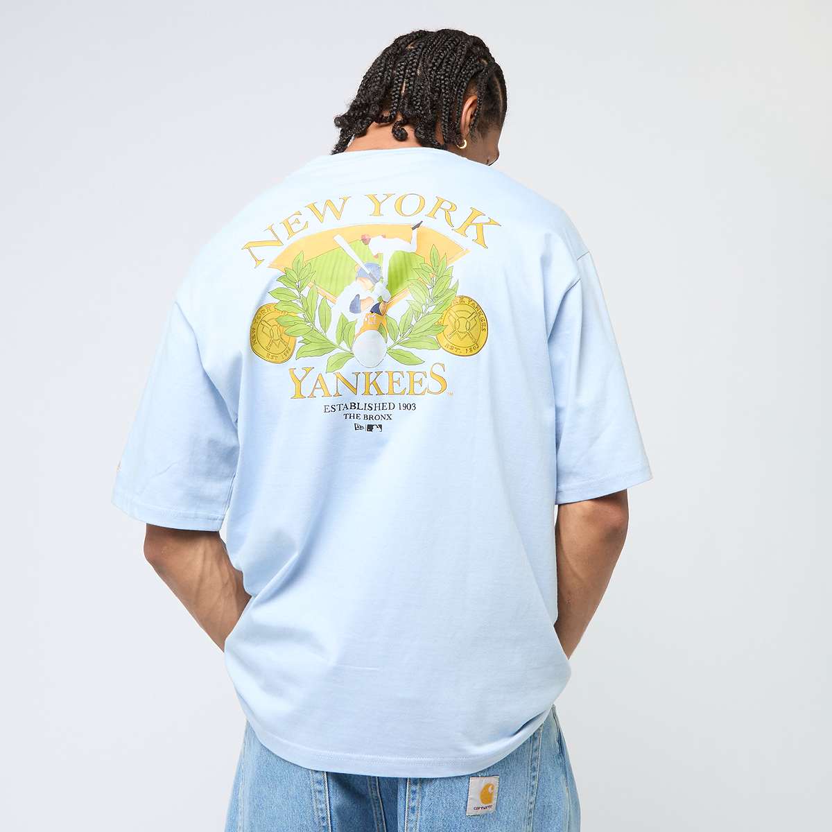 New era MLB Baseball Graphic Oversized Tee New York Yankees T-Shirts & Polo's in blauw formaten: XL
