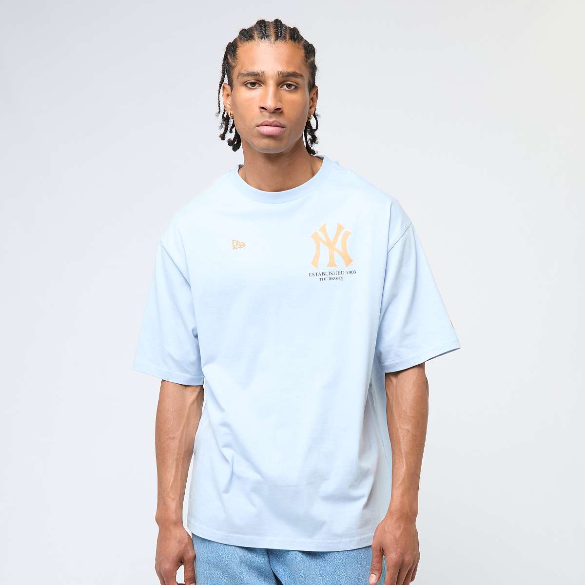 new era MLB Baseball Graphic Oversized Tee York Yankees men T-Shirts & Polo's blauw Maat S Kleding