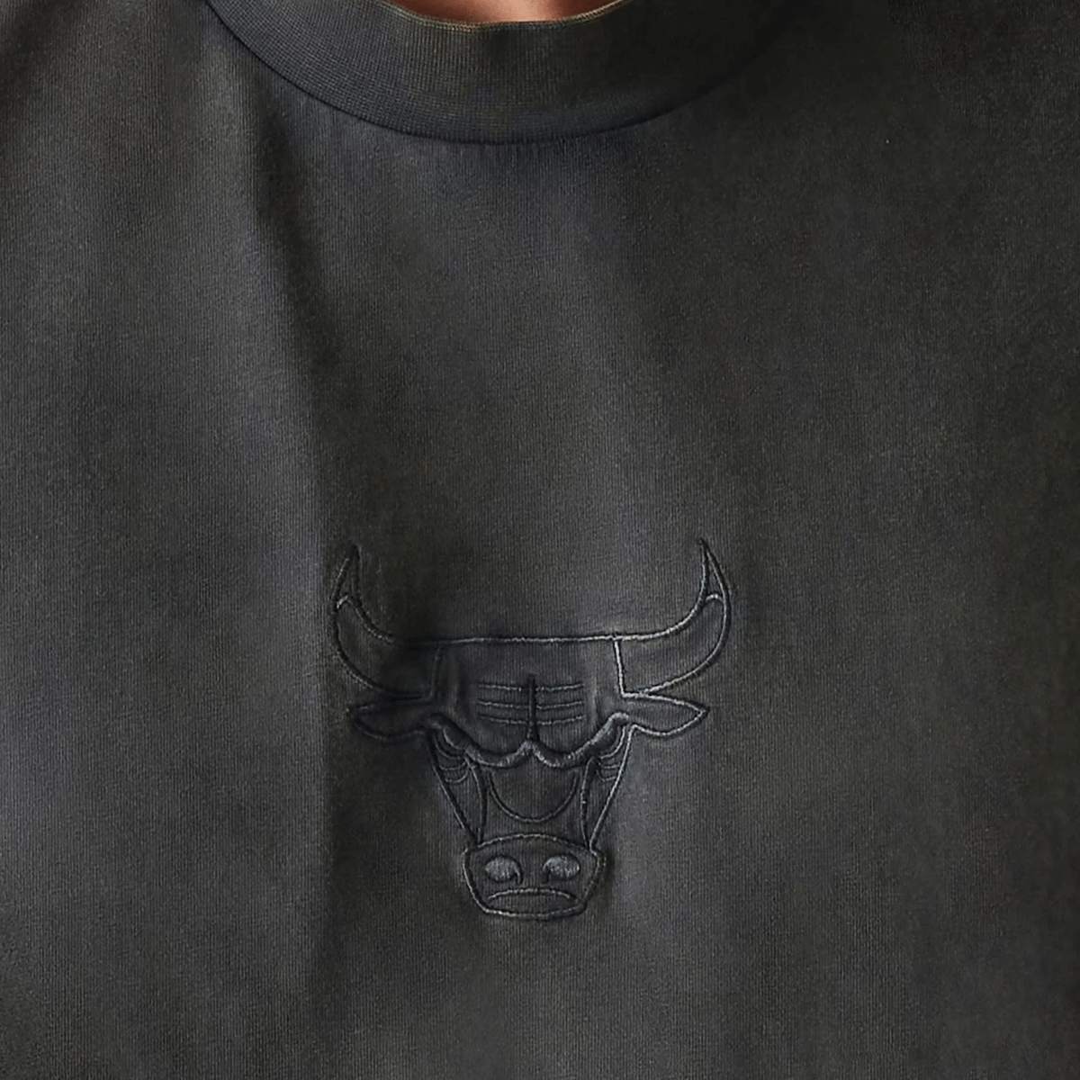 new era NBA Chicago Bulls Washed Tee T-Shirts & Polo's in zwart formaten: S