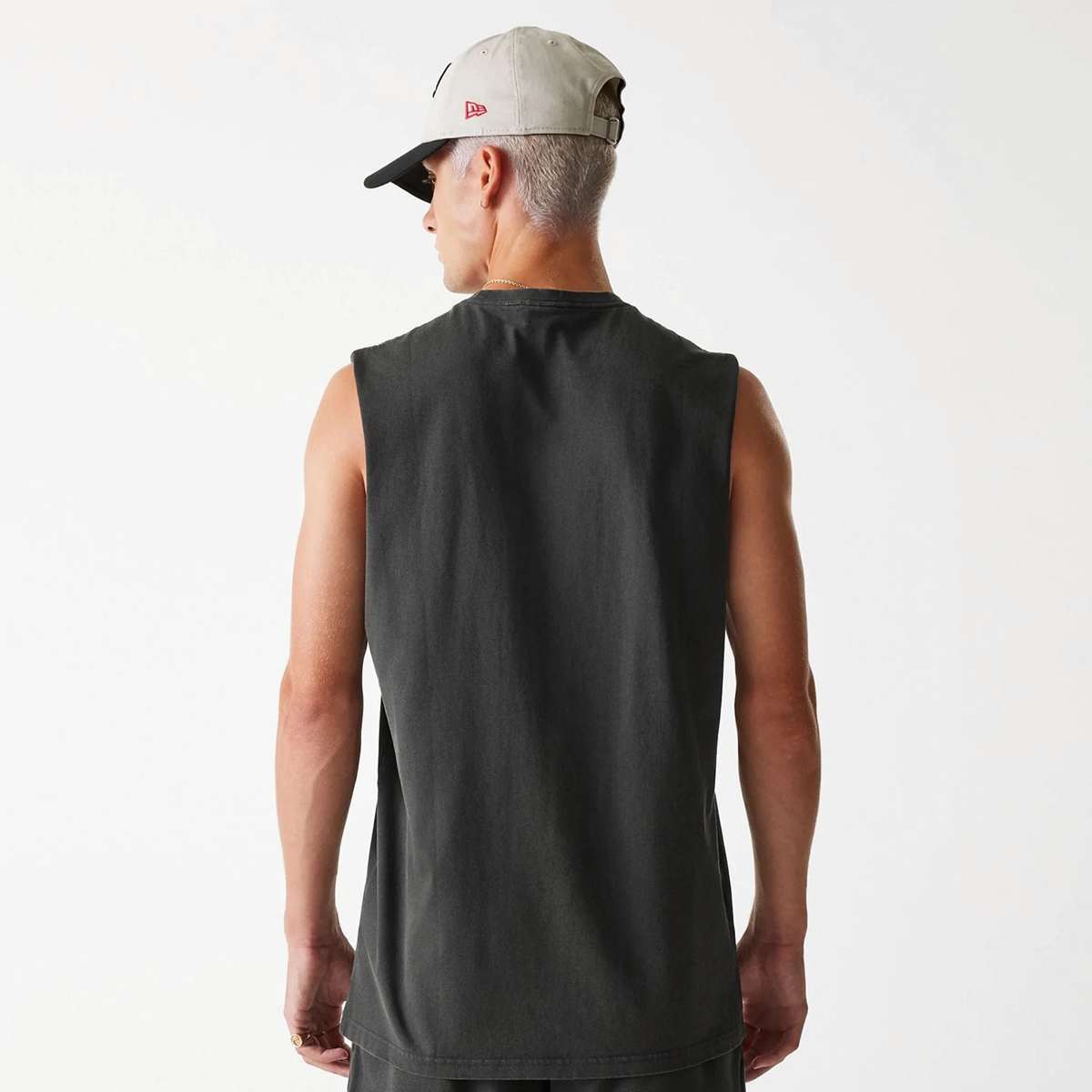 new era NBA Chicago Bulls Washed Tanktop men Tanktops grijs Maat S Kleding