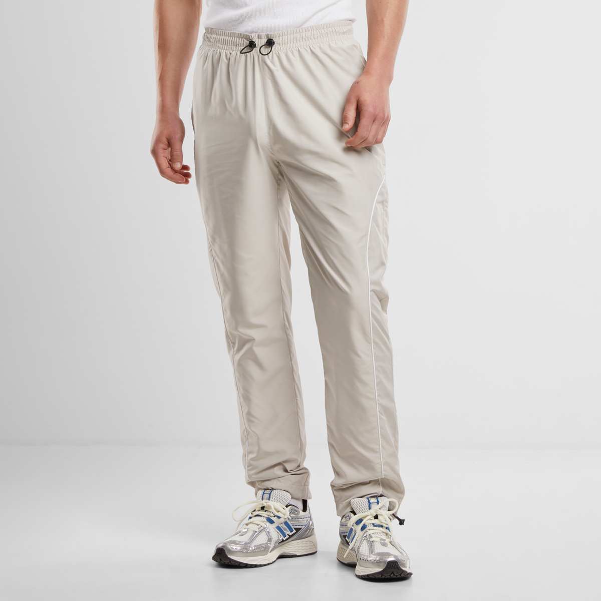 Urban Classics, Piped Panel Trackpants, beige