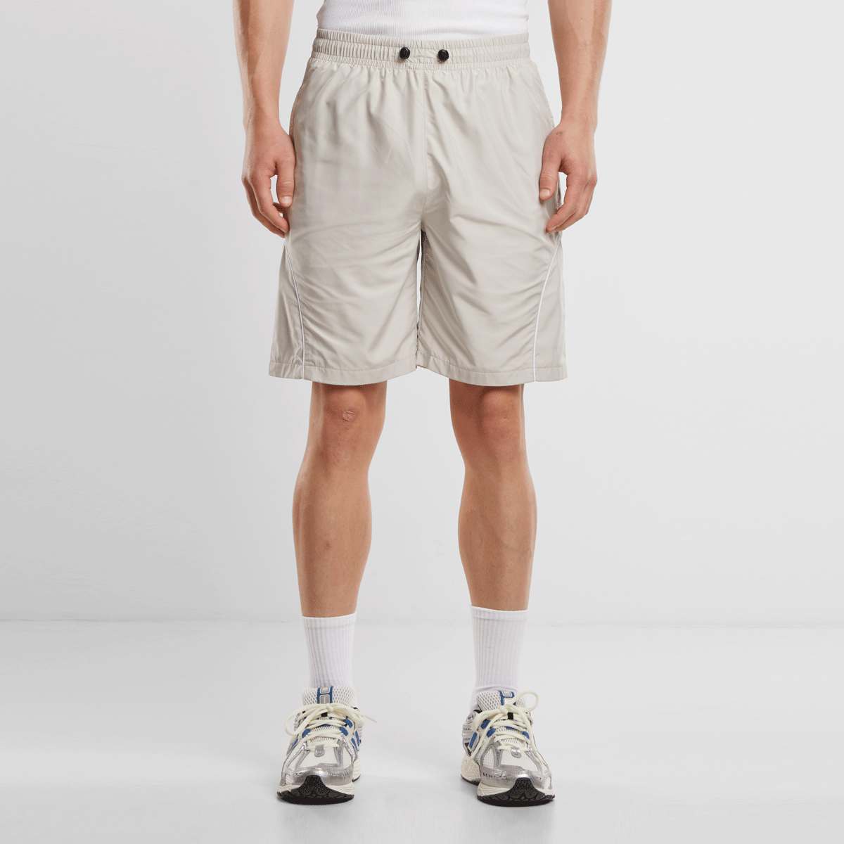 Urban Classics, Piped Panel Trackshorts, beige