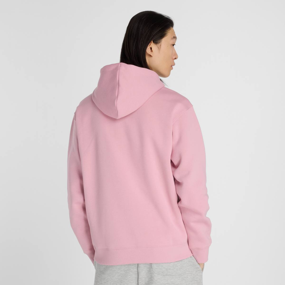 New Balance Sport Essentials Fleece Hoodie pink men Hoodies & Sweaters lichtroze Maat M Kleding