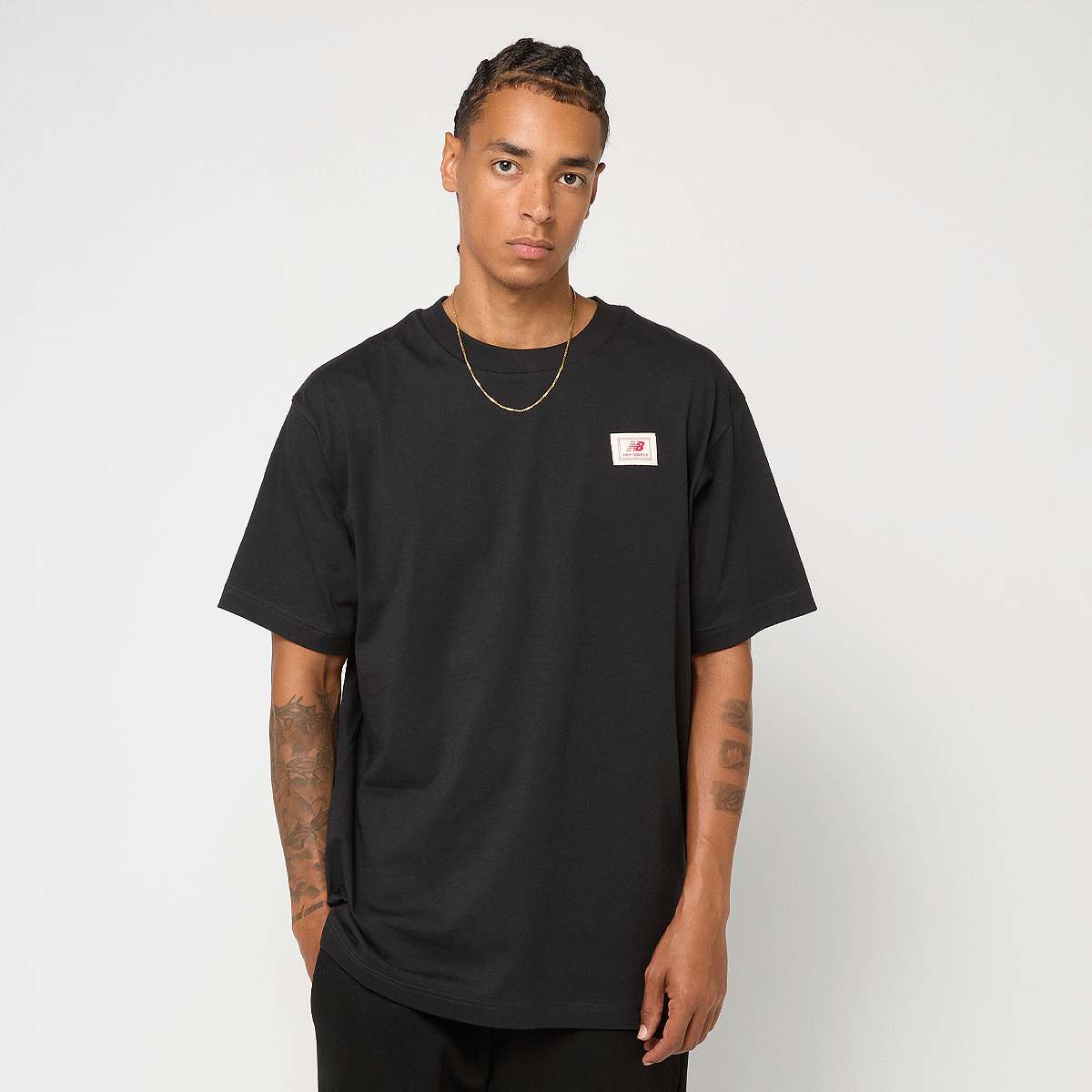 New Balance, Woven Label T-Shirt, black