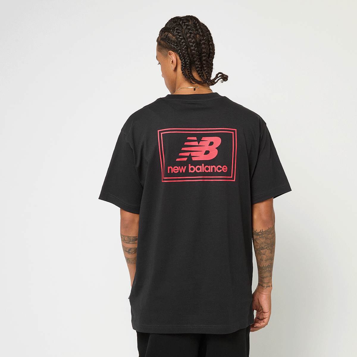 New Balance Woven Label T-Shirt men T-Shirts & Polo's zwart Maat S Kleding