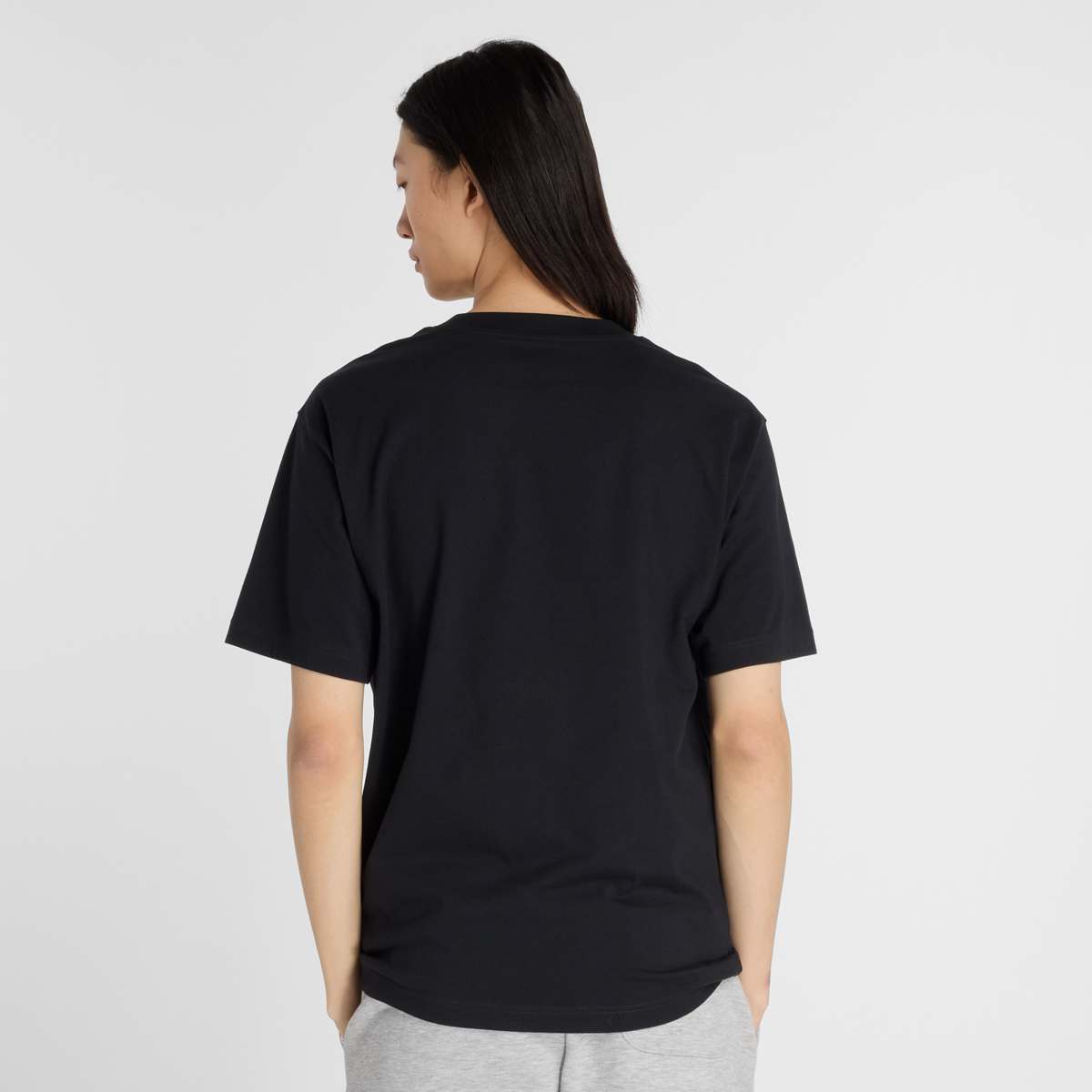 New Balance Chrome NB T-Shirt white men T-Shirts & Polo's zwart Maat S Kleding