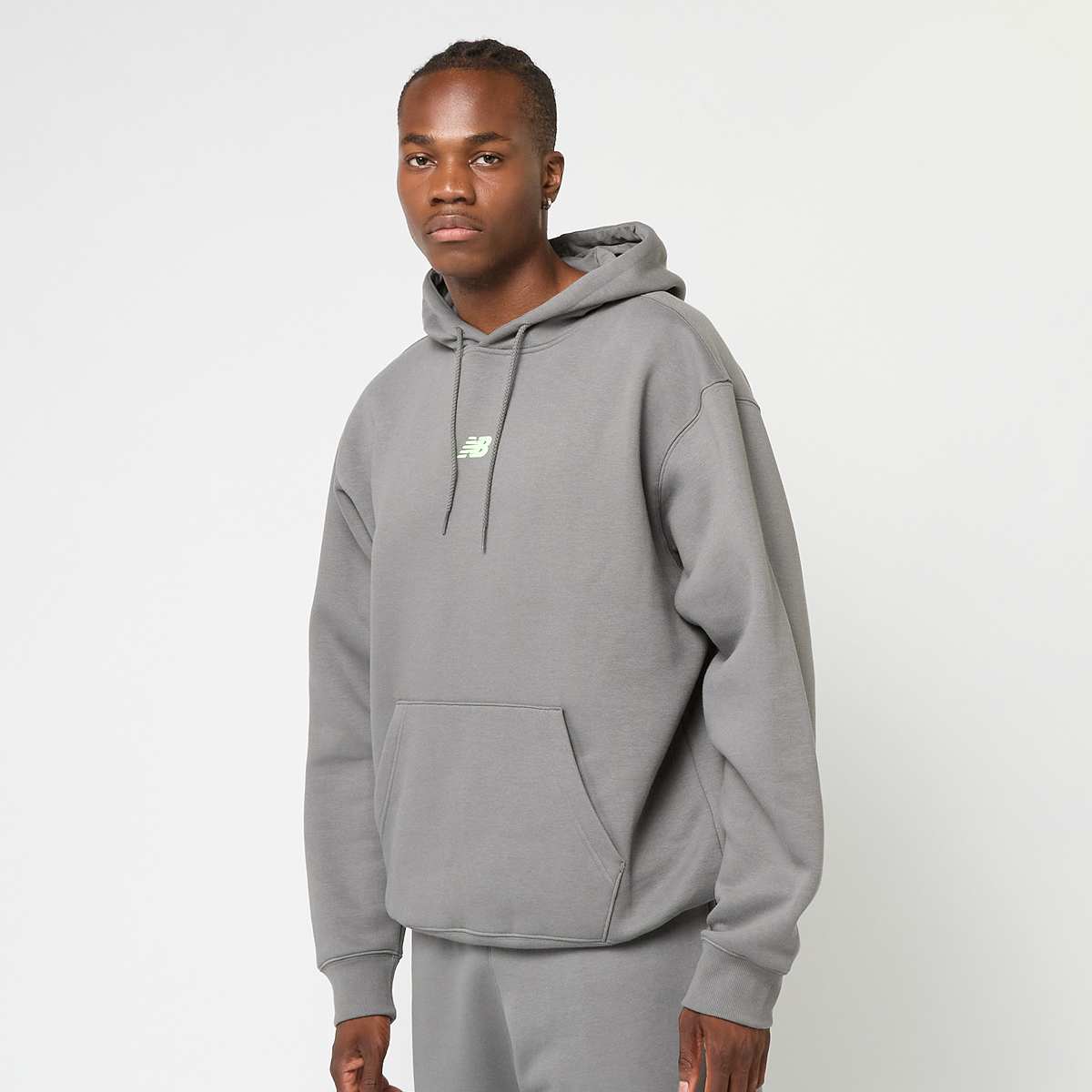 New Balance, Back Print Graphic Hoodie, grey