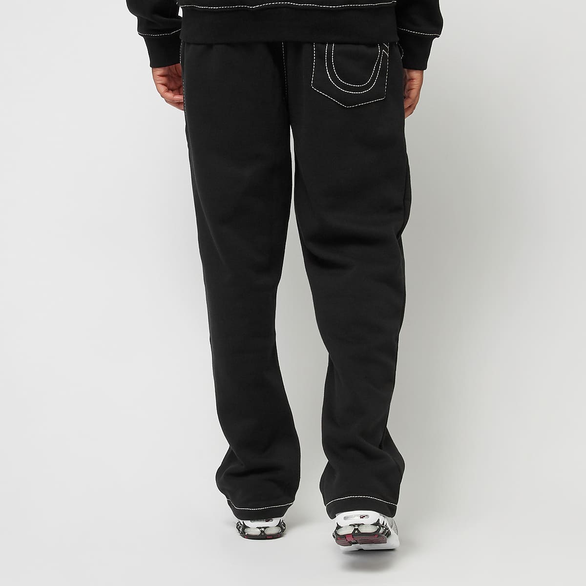 True Religion Big T Cross Stitch Jogger Trainingsbroeken in zwart formaten: L
