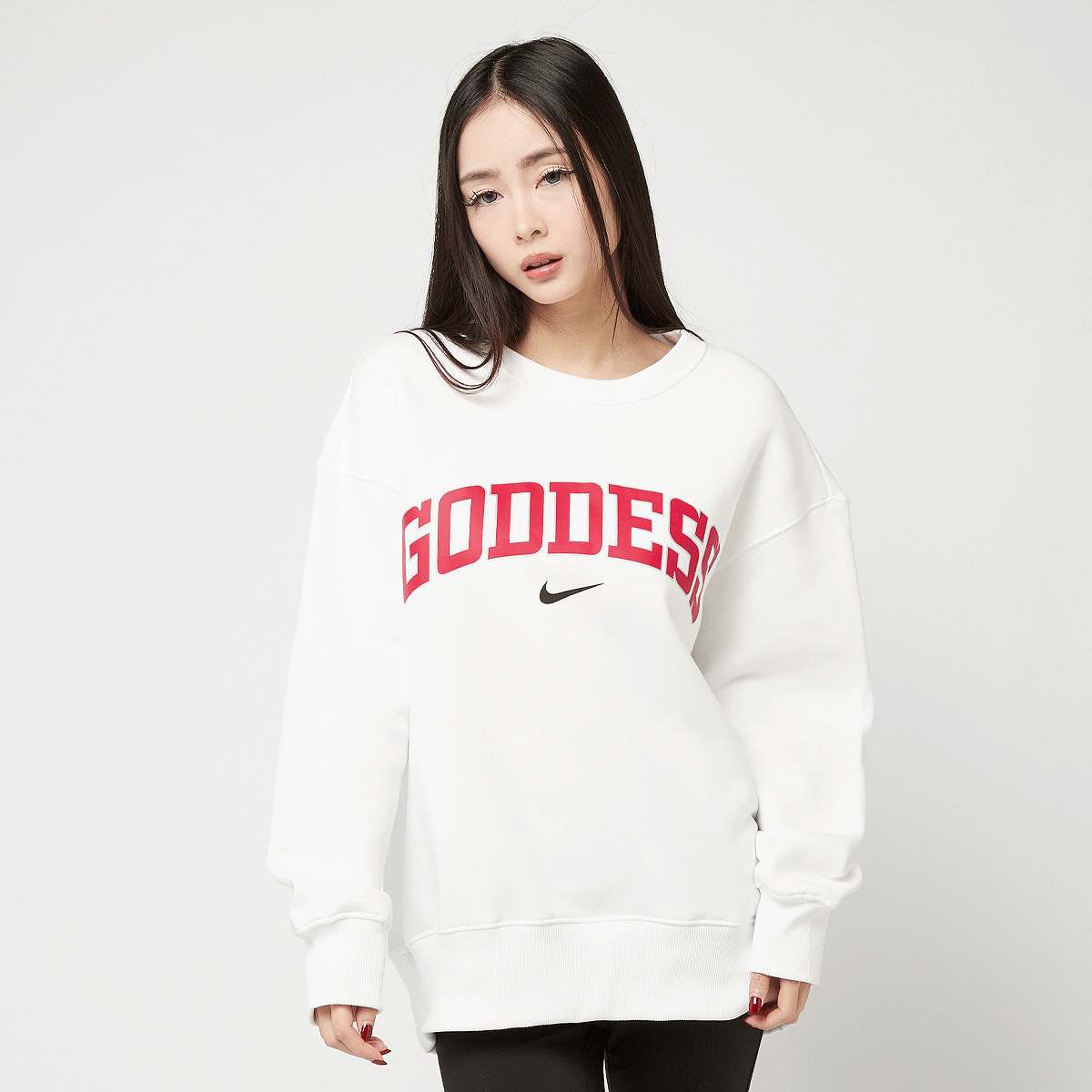 Selected, Nike, Sportswear Phoenix Fleece Oversize Sweatshirt, white