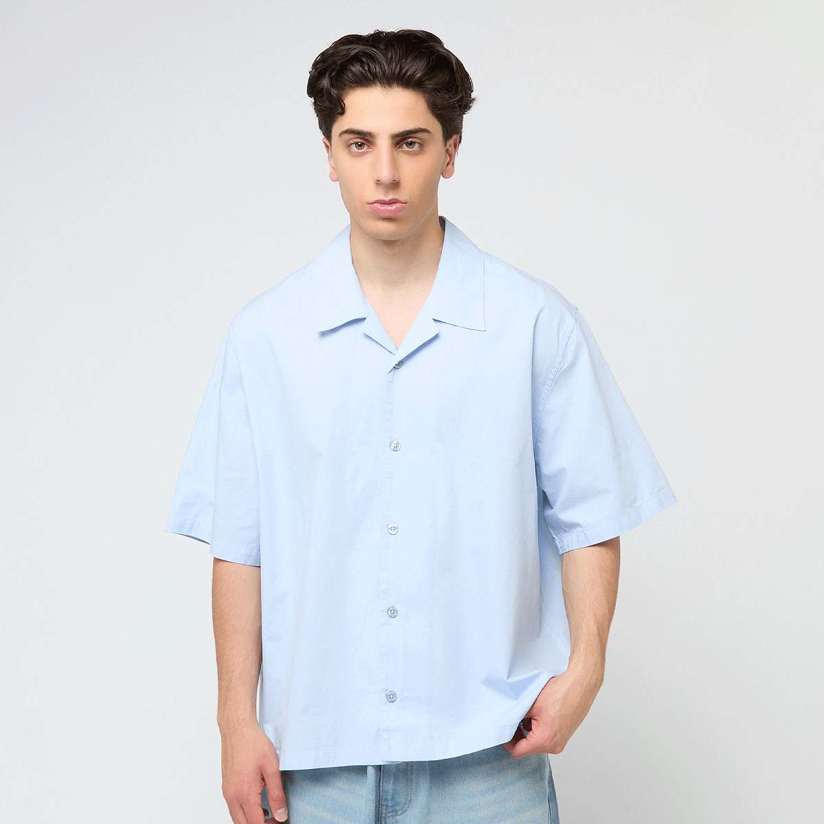 Decibel, Oversized Short Sleeve Shirt, blue
