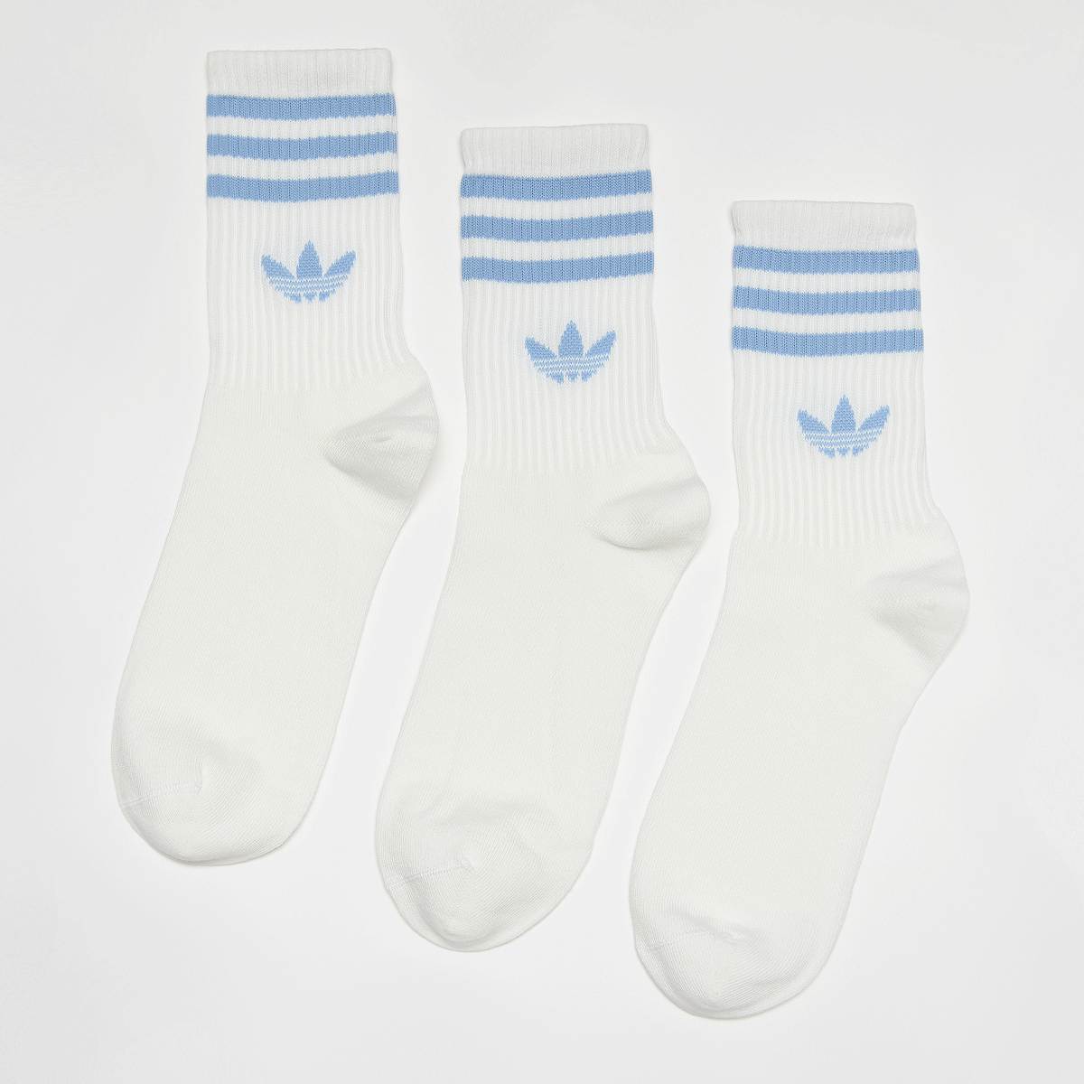 Adidas Originals 3 PACK adicolor Crew Socken Unisex Sokken wit Maat 37-39 Kleding